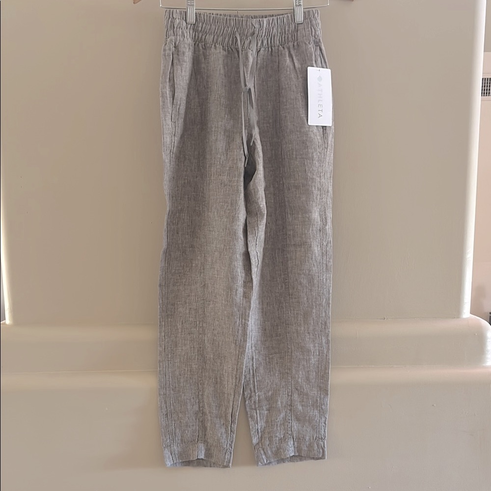 Athleta Retreat Linen Ankle Pants